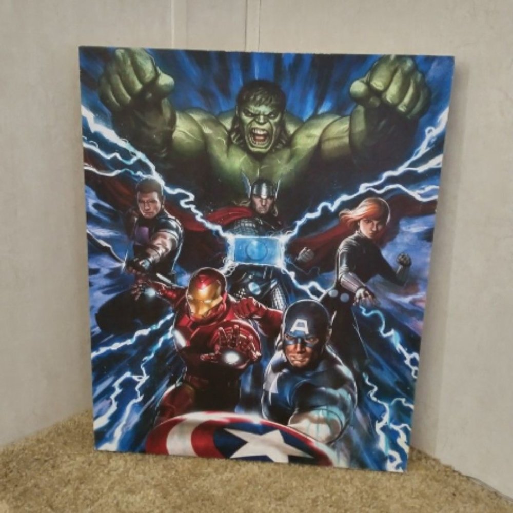 Incredible Hulk/Captain America & Friends Canvas Wall Decor